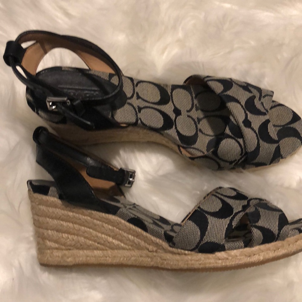 COACH wedge size 7.5 worn once